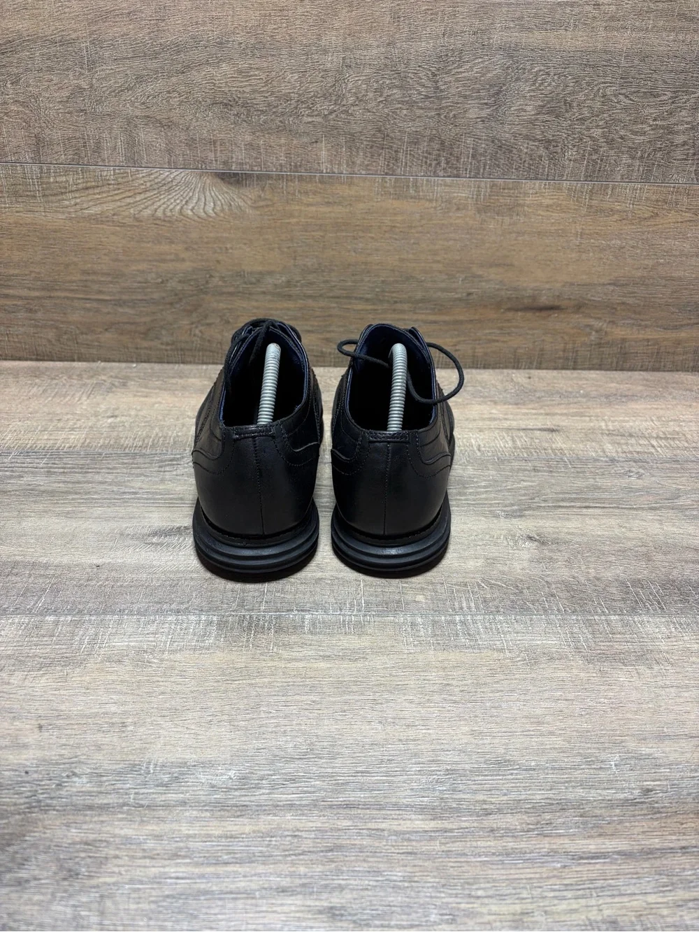 Cole Haan Black Leather Wingtip Oxfords